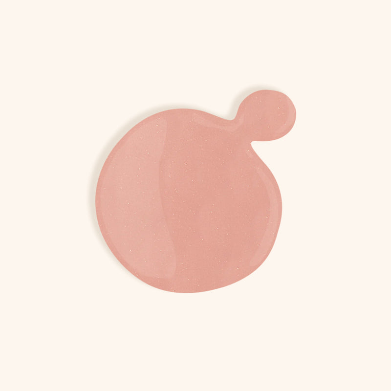 Nude gel nail polish for a French manicure