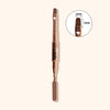 Universal double head gel nail brush for gel colour, acrylic application, and cleaning cuticle and large nail art design