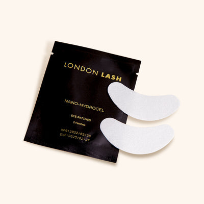 Nano-hydrogel Eye Patches for eyelash extensions treatments