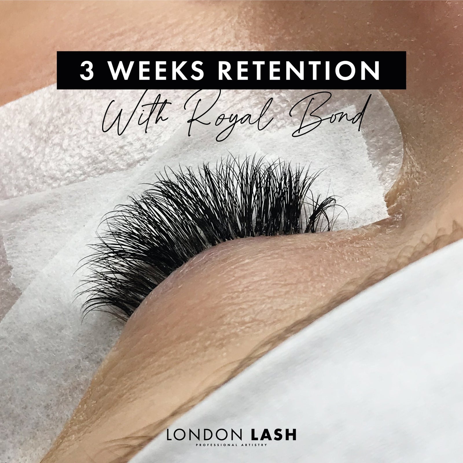 Lash Extension Set Using Royal Bond Lash Extension Glue