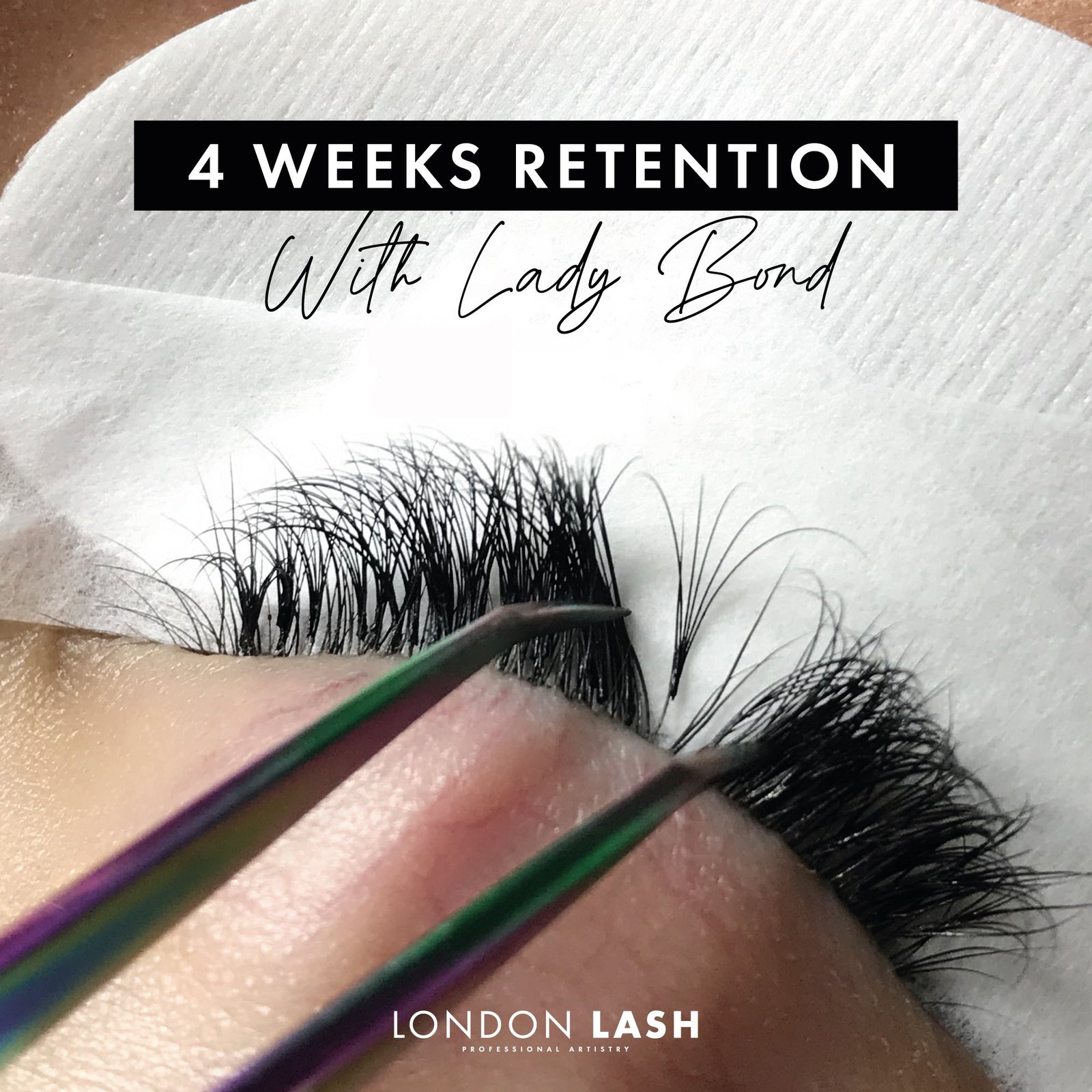 4 Weeks Retention Using Lady Bond Lash Glue