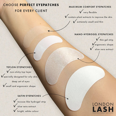 The differences between different Eye Patches for lash extensions treatment