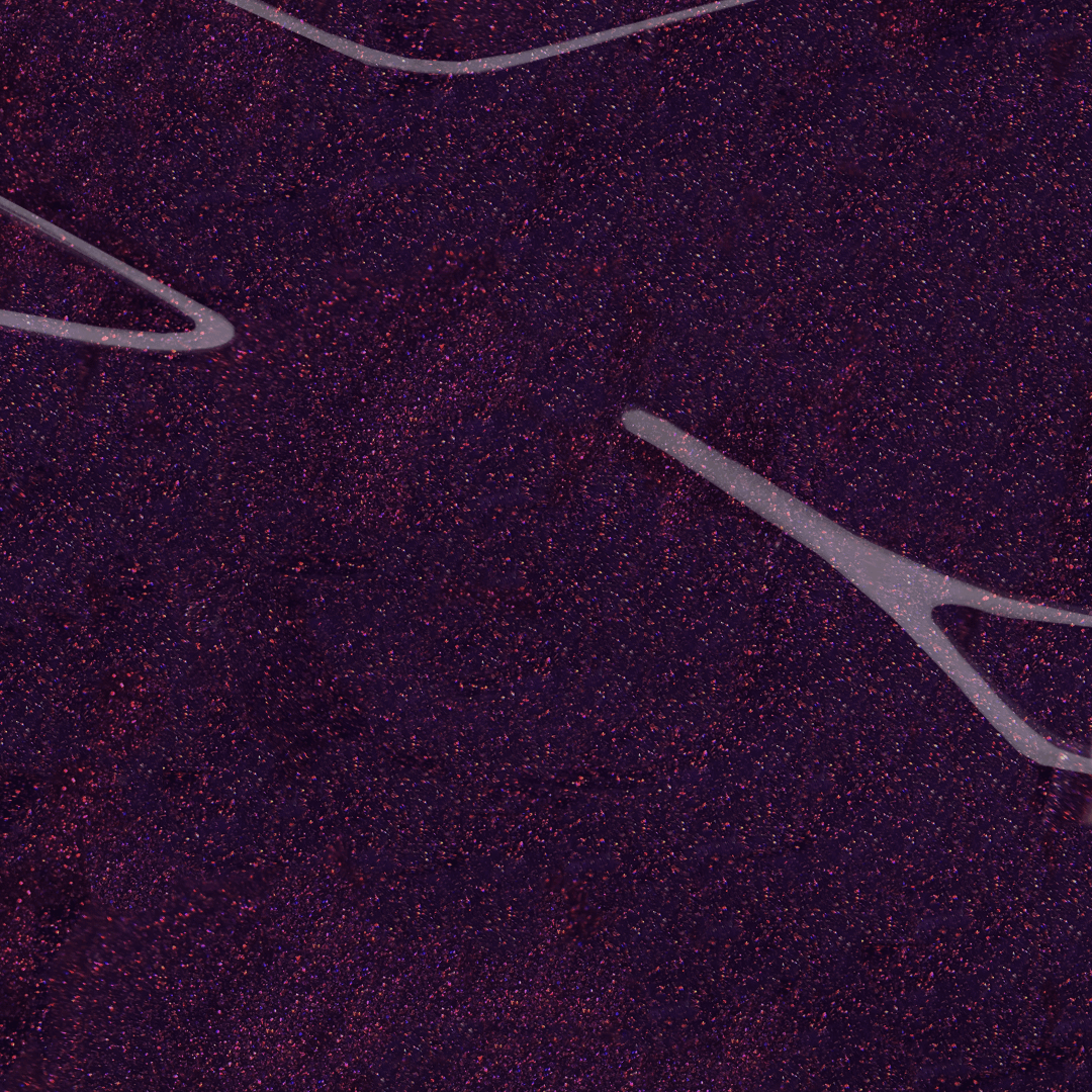 Dark shimmery purple gel nail polish color swatch