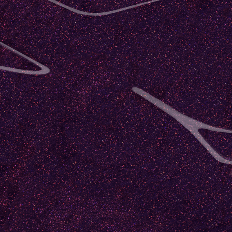 Dark shimmery purple gel nail polish color swatch