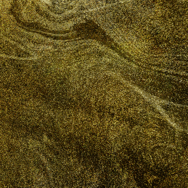 Shimmery khaki gel nail polish color swatch