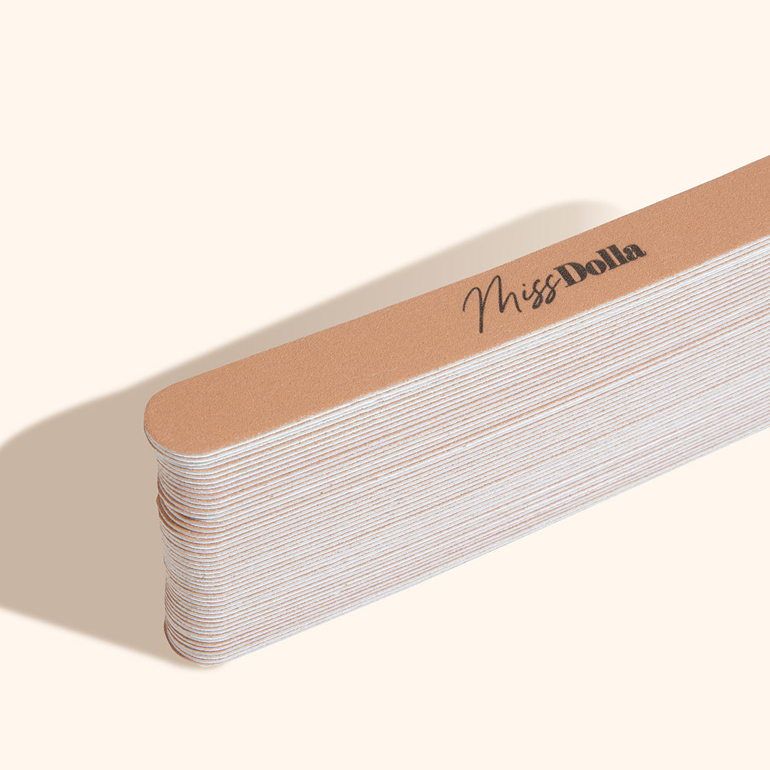Disposable nail file stickers for hygienic manicure treatments