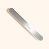 Metal nail file base for hygienic manicure with disposable nail file stickers