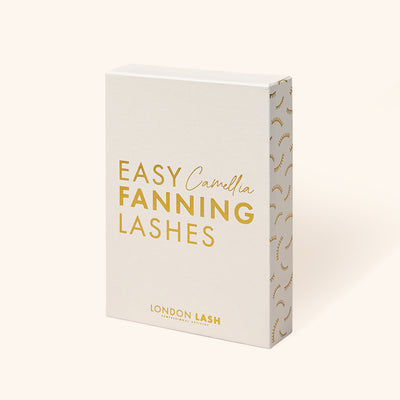 Easy fanning camellia lash extensions
