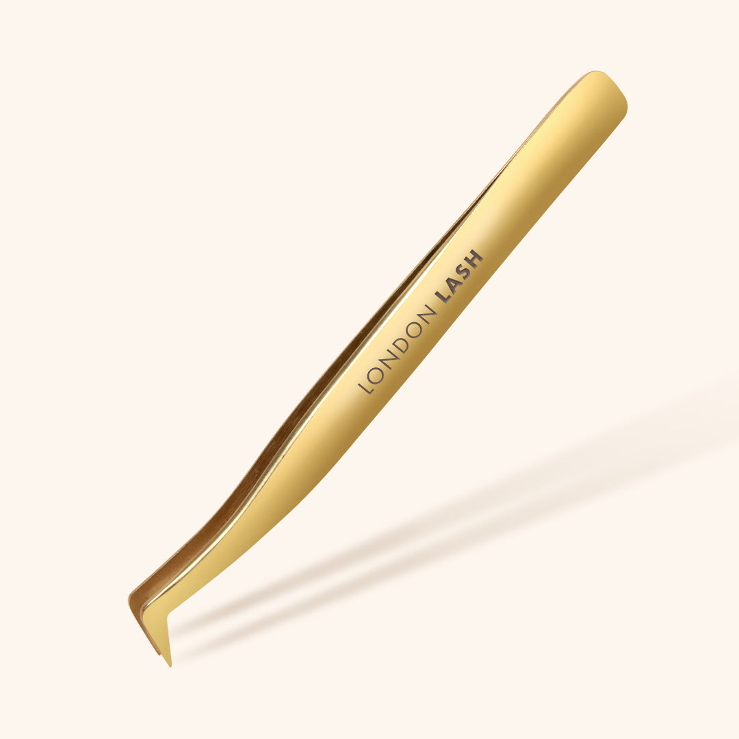 Regular Tip Volume Eyelash Extension Tweezers in Gold