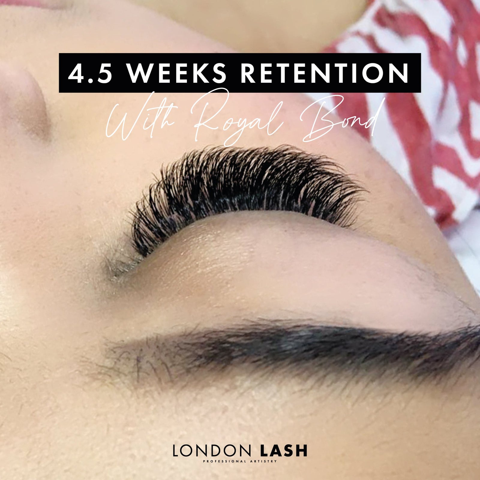 Eyelash Extension Set Using Royal Bond Lash Extension Glue