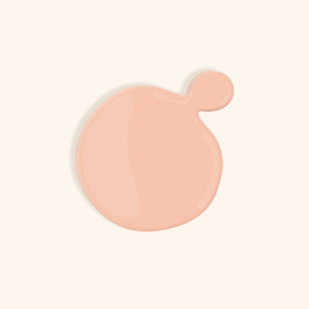 Nude pink gel nail polish swatch