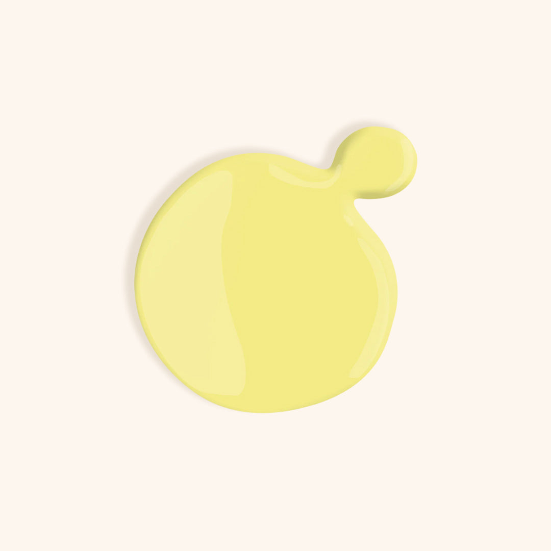 Summer nail polish in a yellow nail shade