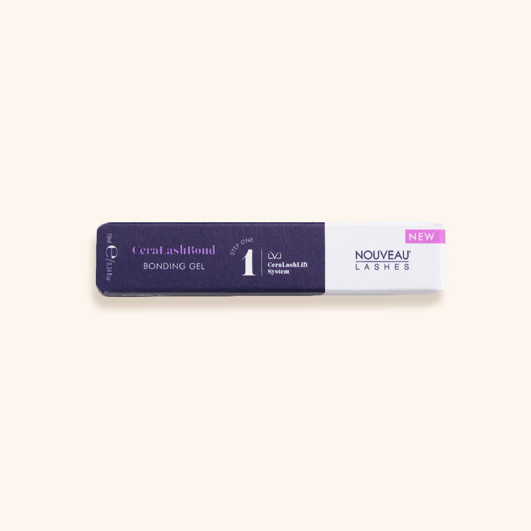 Lash Lift Glue - Nouveau Lashes LVL CeraLashBond Bonding Gel Step 1 packaging image.