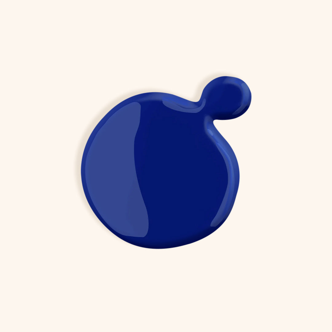 Cobalt blue gel nail polish shade