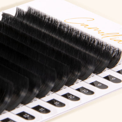 Easy fanning volume lash extensions in 0.05