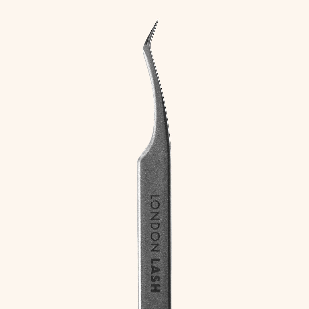 London Lash x Staleks Pro L-Shape Slim Volume Eyelash Extension Tweezers