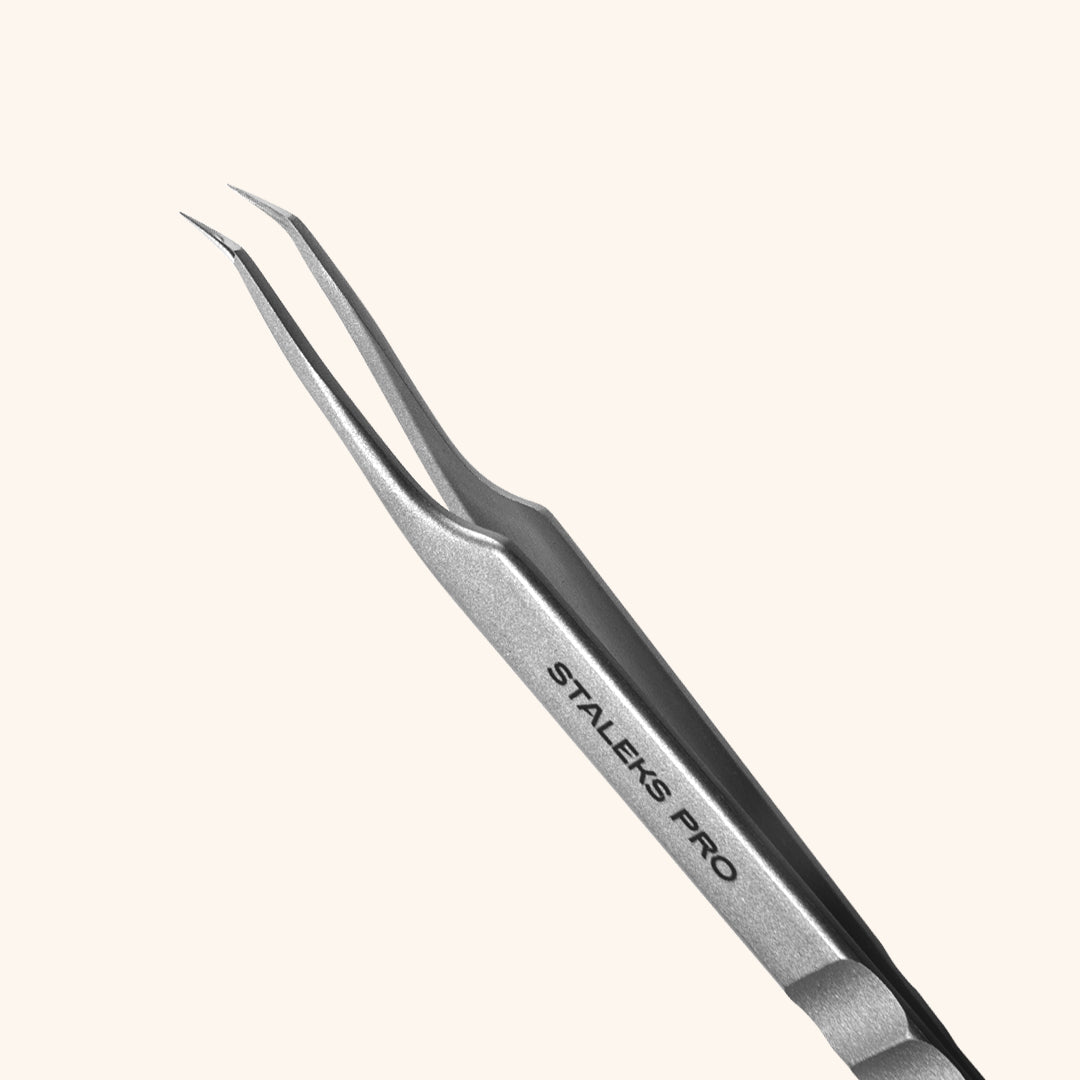 London Lash x Staleks Pro Petite L-Shape Classic & Volume Eyelash Extension Tweezers