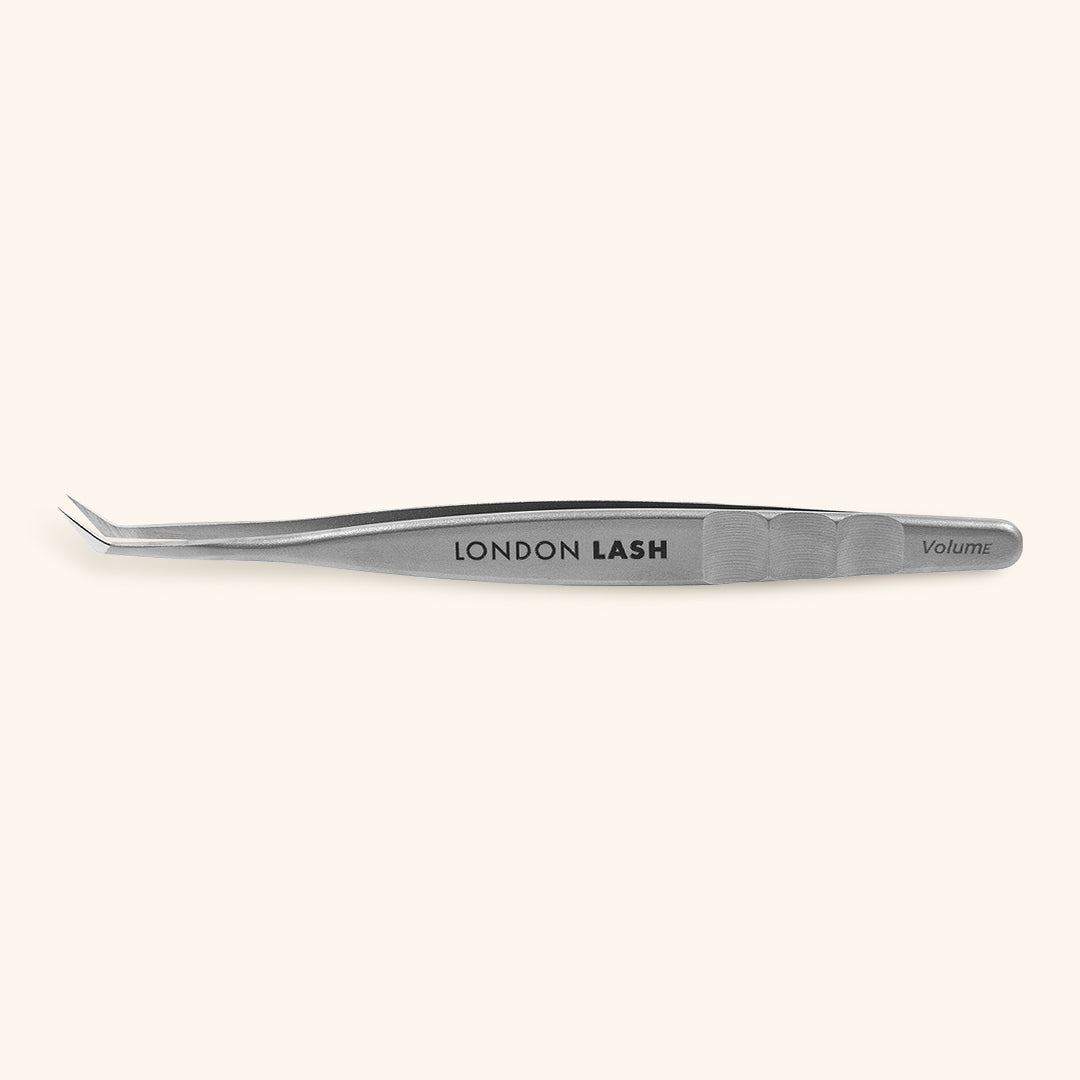 Precision eyelash tweezers for volume lash fanning