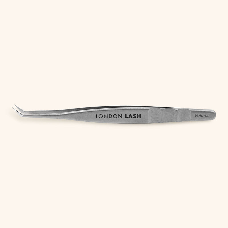 Precision eyelash tweezers for volume lash fanning