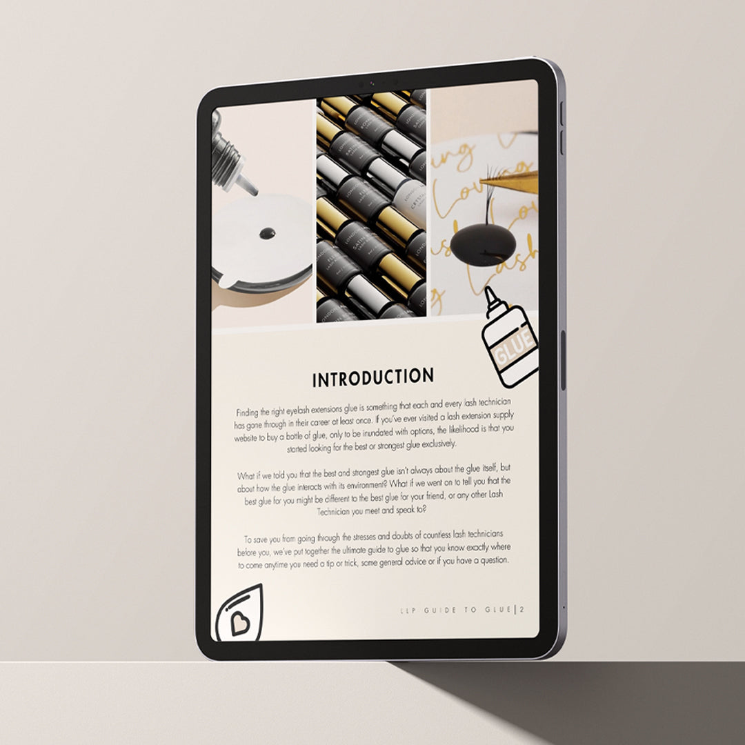 Sneak Peak into the London Lash Eyelash Glue Ebook