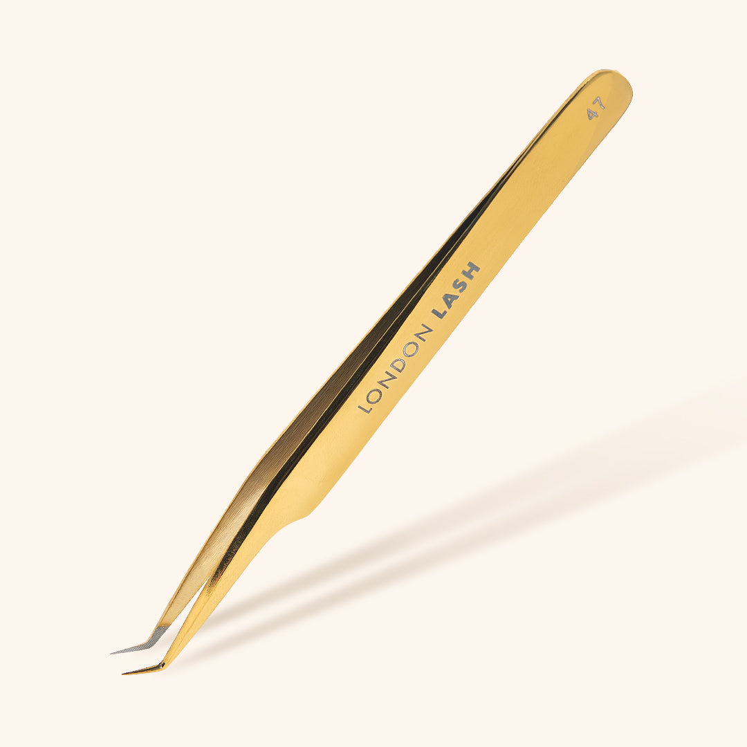 Gold Micro Fiber - MF1 - Ultra Curved Tweezers – Mega Lash Academy