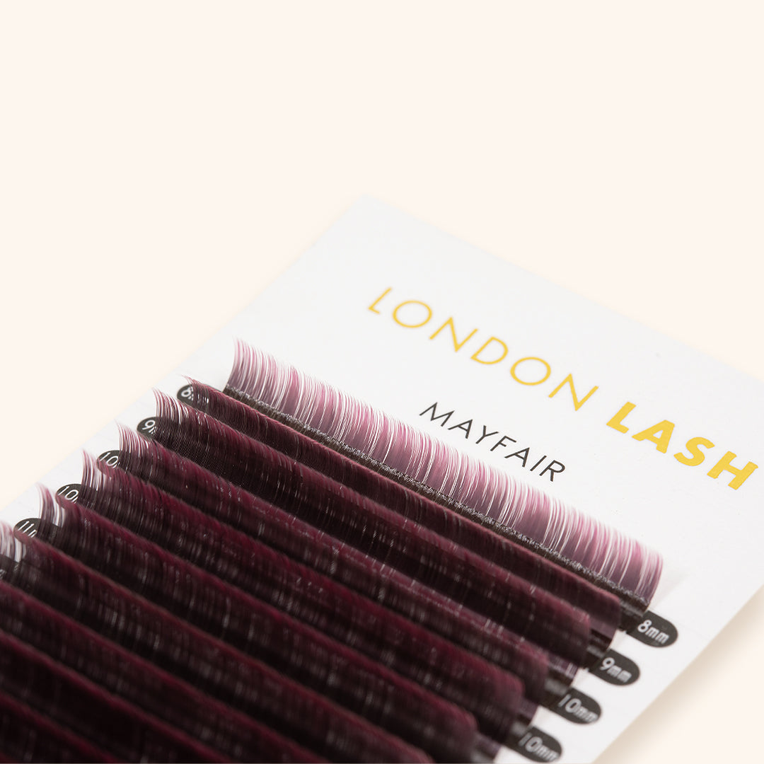 Strip of Pink Two-Tone Ombre Lashes 0.07