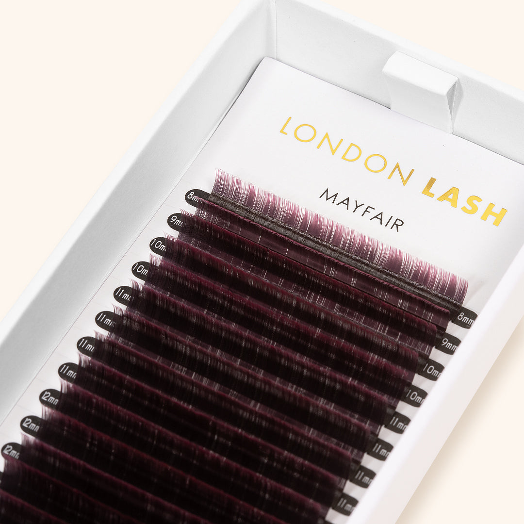 Pink Two-Tone Ombre Lashes 0.07 in Tray