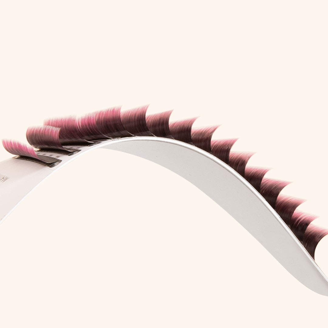 Strips of Pink Two-Tone Ombre Lashes 0.07