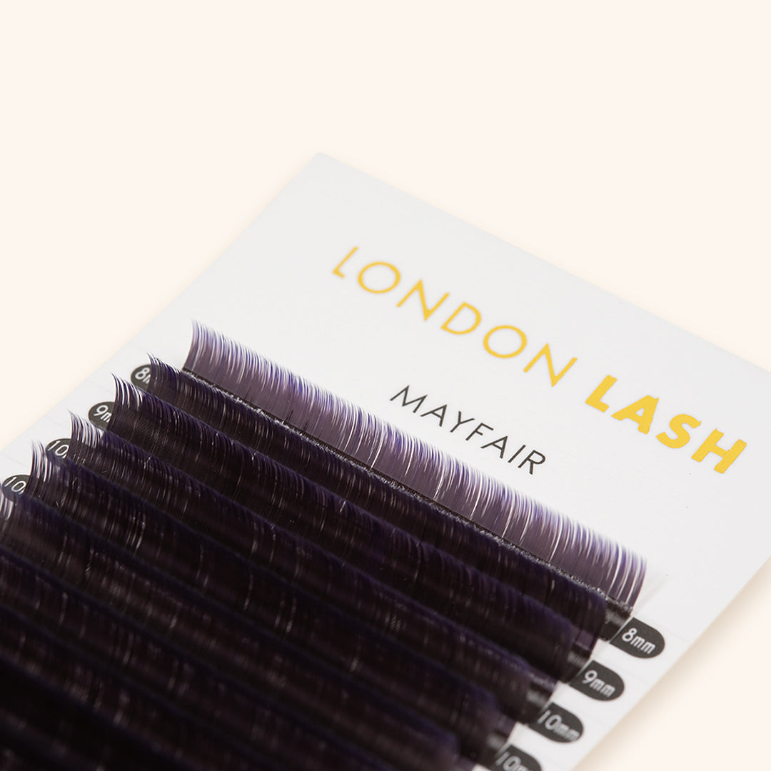 Violet Two-Tone Ombre Lashes 0.07 on Strip