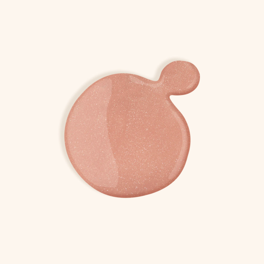 Shimmery nude nail polish