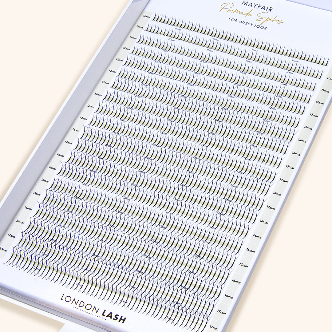 Lash spikes for lash extension sets