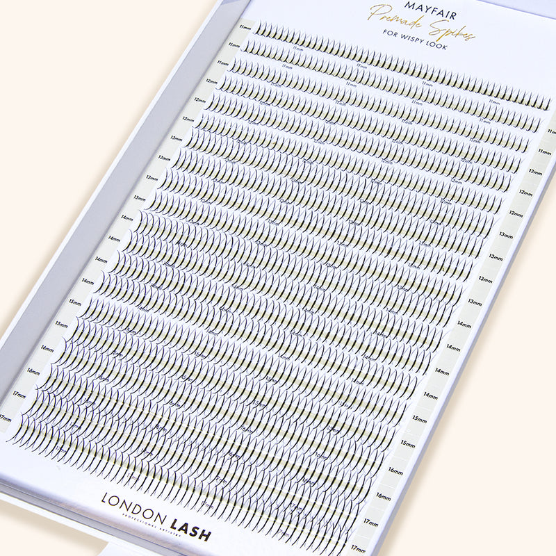Lash spikes for lash extension sets