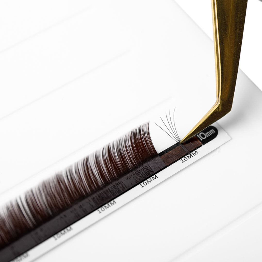 Lash Tweezers Picking Up Volume Black Brown Mayfair Lashes 0.07