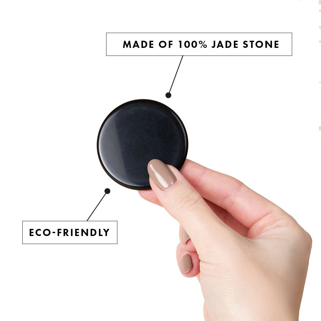 Lash Tech Holding Black Jade Stone for Lash Glue