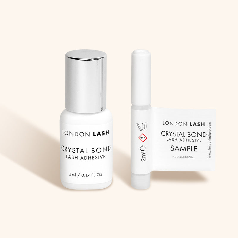 Full sized clear lash glue with sample size