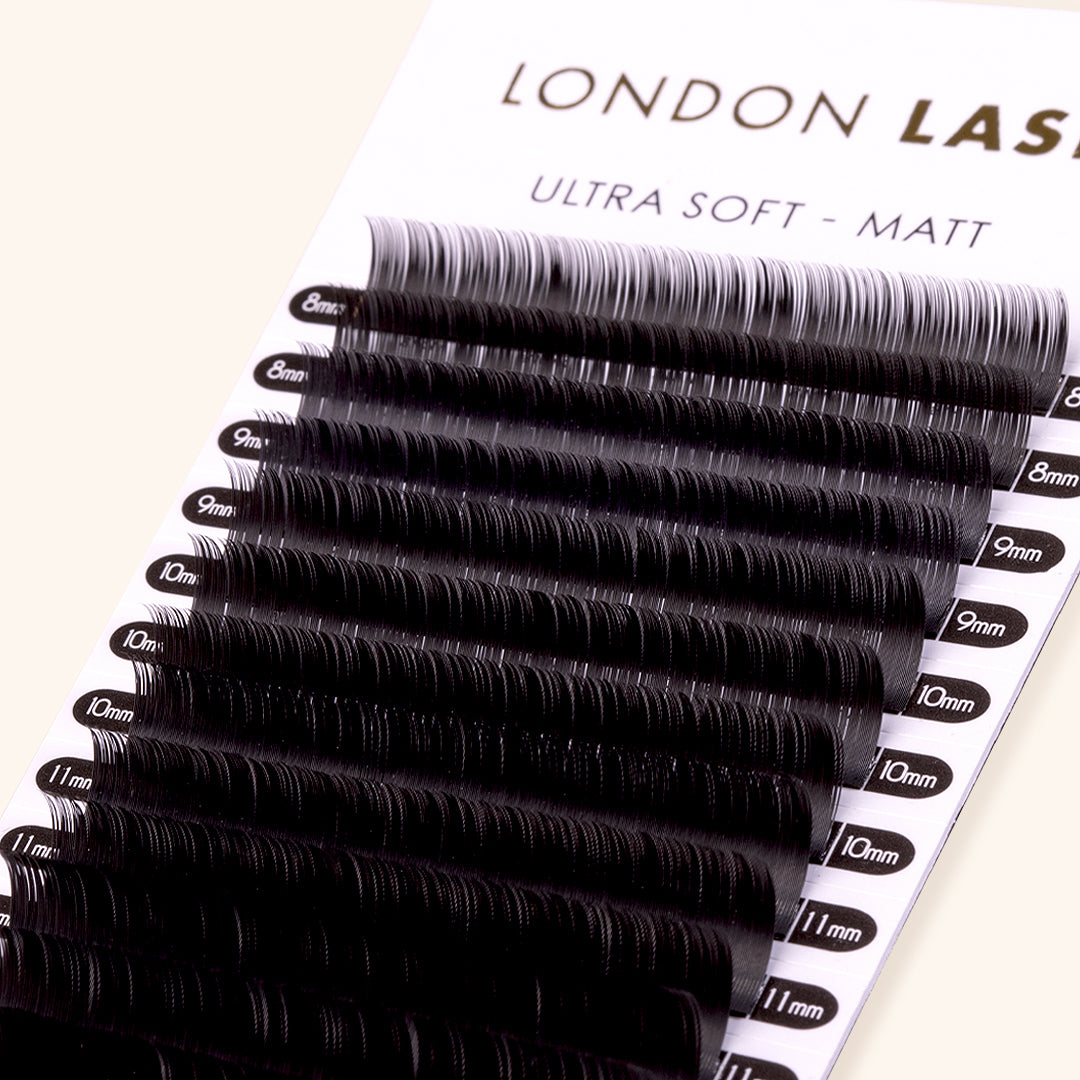 20 Inch Lashes Matt Flat (Ellipse / Cashmere) Ultra Soft Lashes 0.20