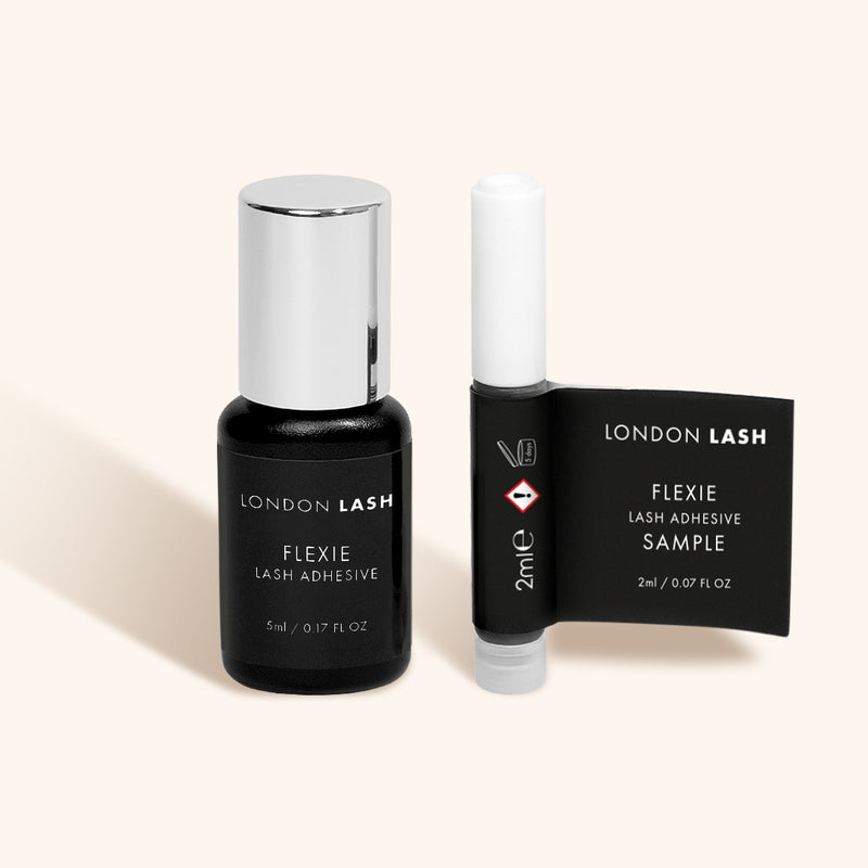 Full Size and Sample Bottle of Flexie Lash Glue