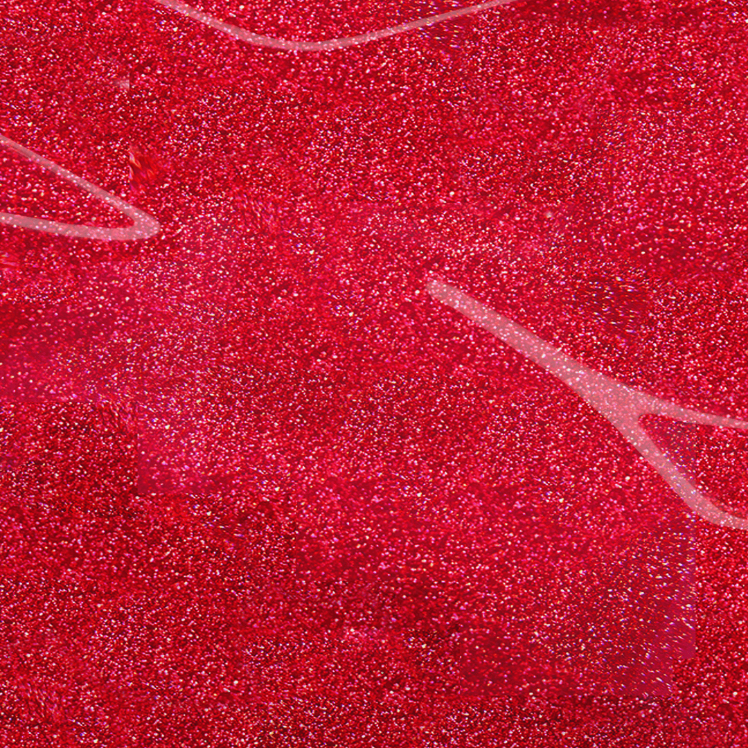 Red glitter nail polish shade