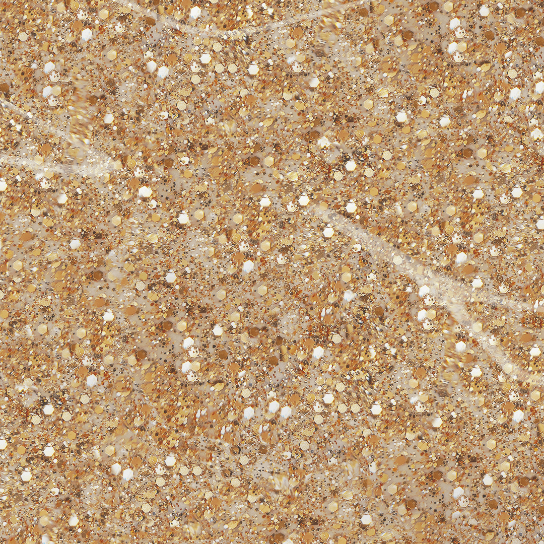UV/LED curable and durable Gold glitter nail polish