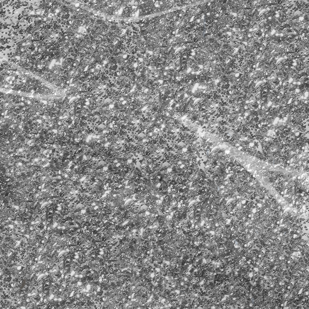 Silver shimmer nail polish color swatch