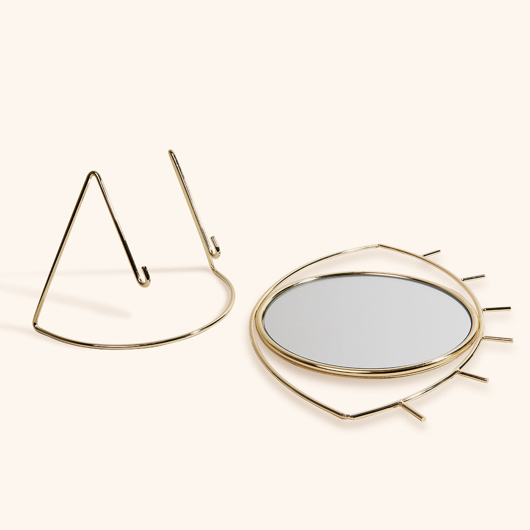 Eye Shaped Mirror Lash Salon Accessory