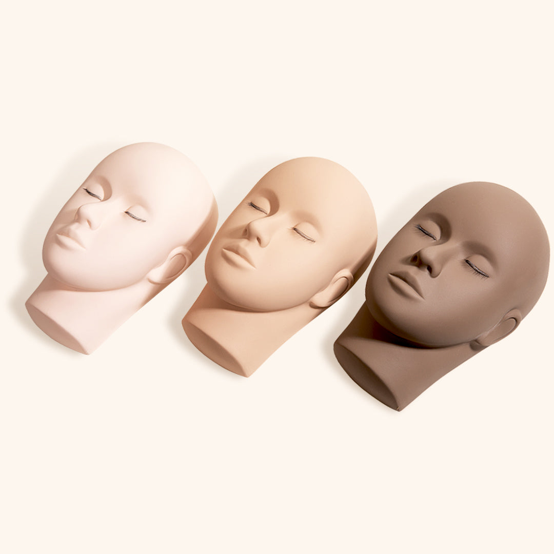 Mannequin Training Heads in Three Different Skin Tones