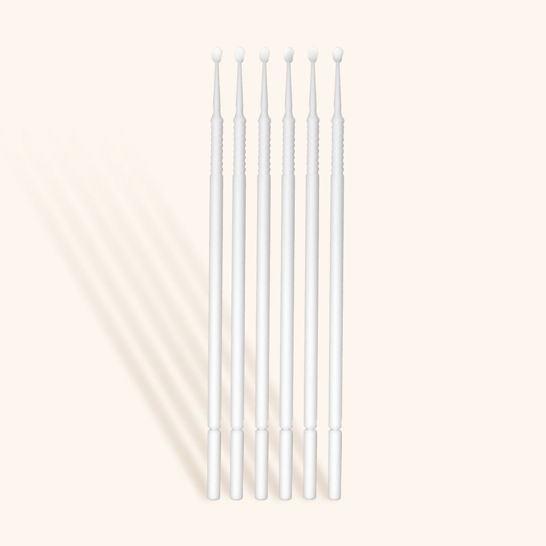 White Micro Fiber Swabs for Lash Treatments