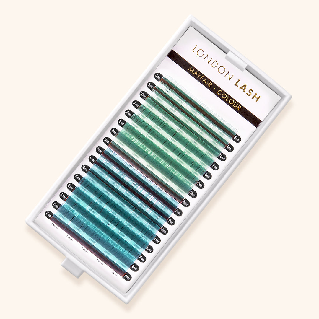 Mint Green and Ocean Blue Mayfair Lashes