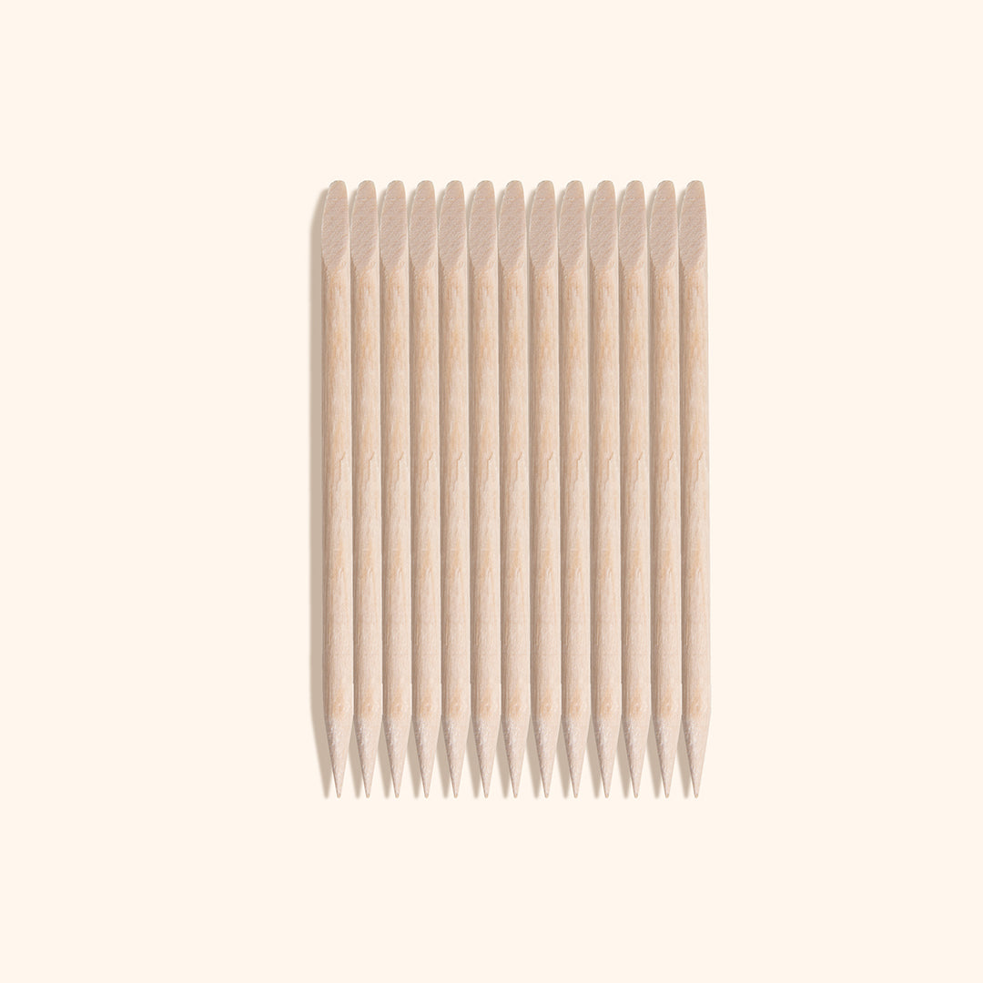 Small wooden cuticle sticks/pushers yp remove dead skin and use for nail design, manicures and pedicures