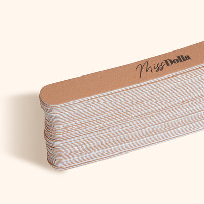 Thick nail file disposable and cost effective stickers for hygienic professional manicure treatment