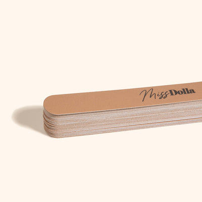 Thin nail file disposable and cost effective stickers for hygienic professional manicure treatment