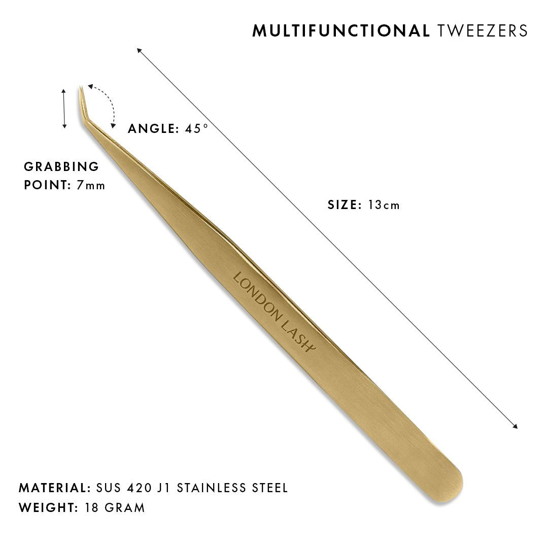 A line Pro Gold Tweezer Set / Classic, Volume and Isolation Tweezers