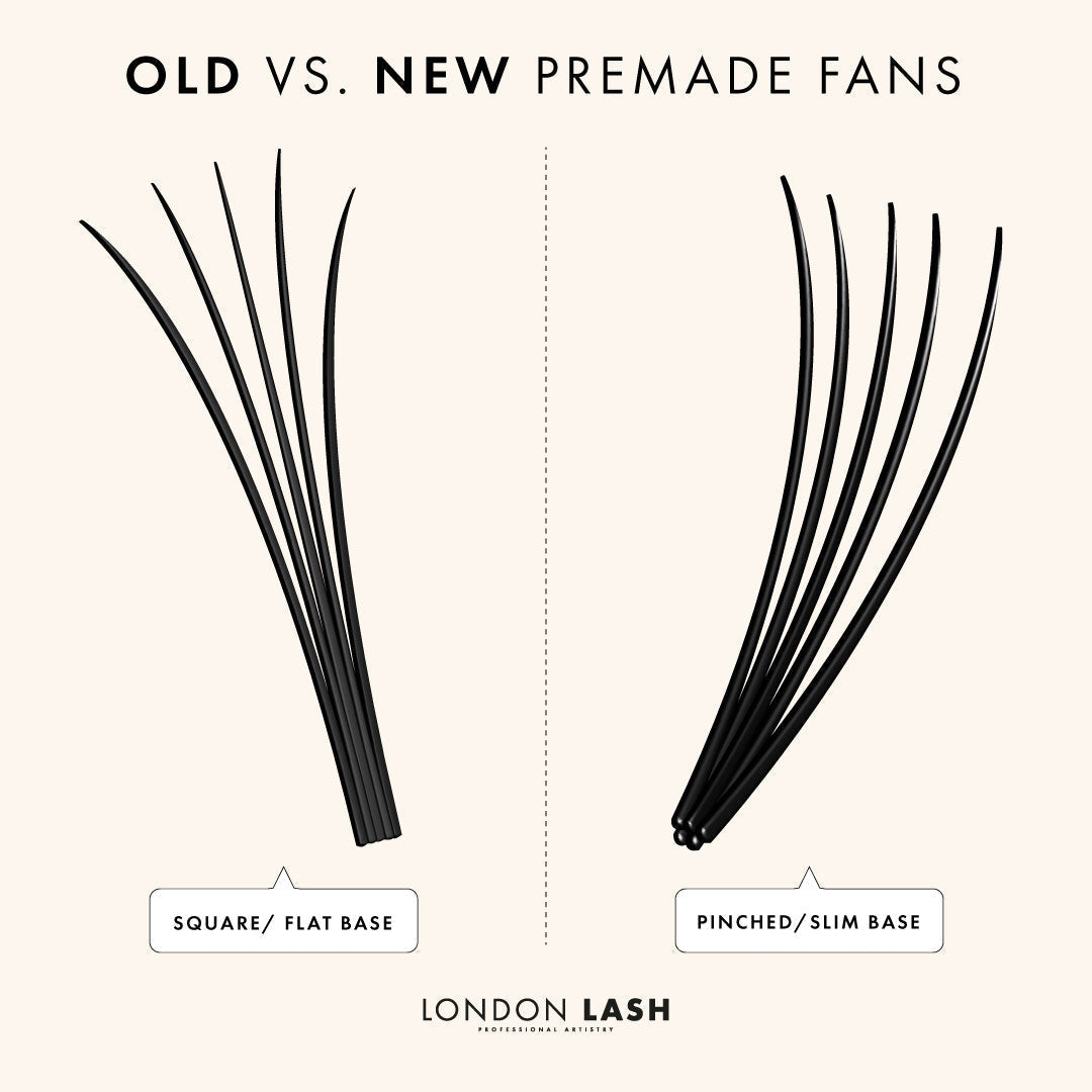 Old lash fan and new lash fan comparison 