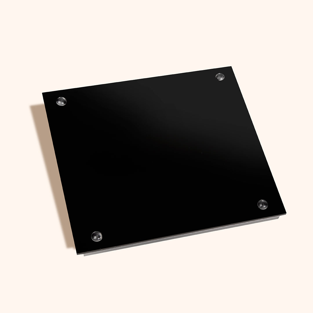 Black lid for acrylic storage box